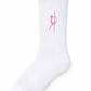 WONDERPOLE Socken onesize – Stickerei helles rosa